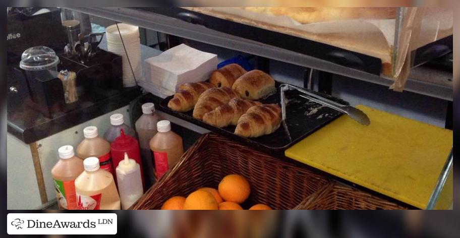 Fresh croissants and pastries