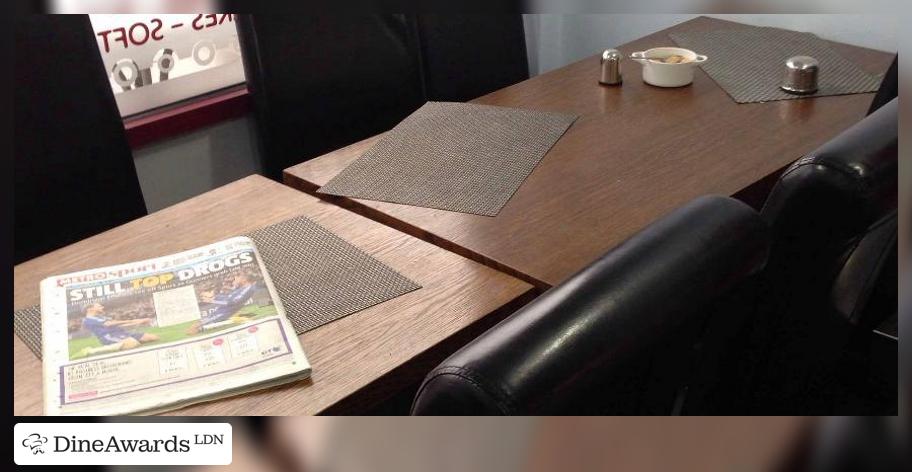 Cosy leather booth seating